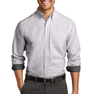 Port Authority  ®  SuperPro™  Oxford Stripe Shirt. W657