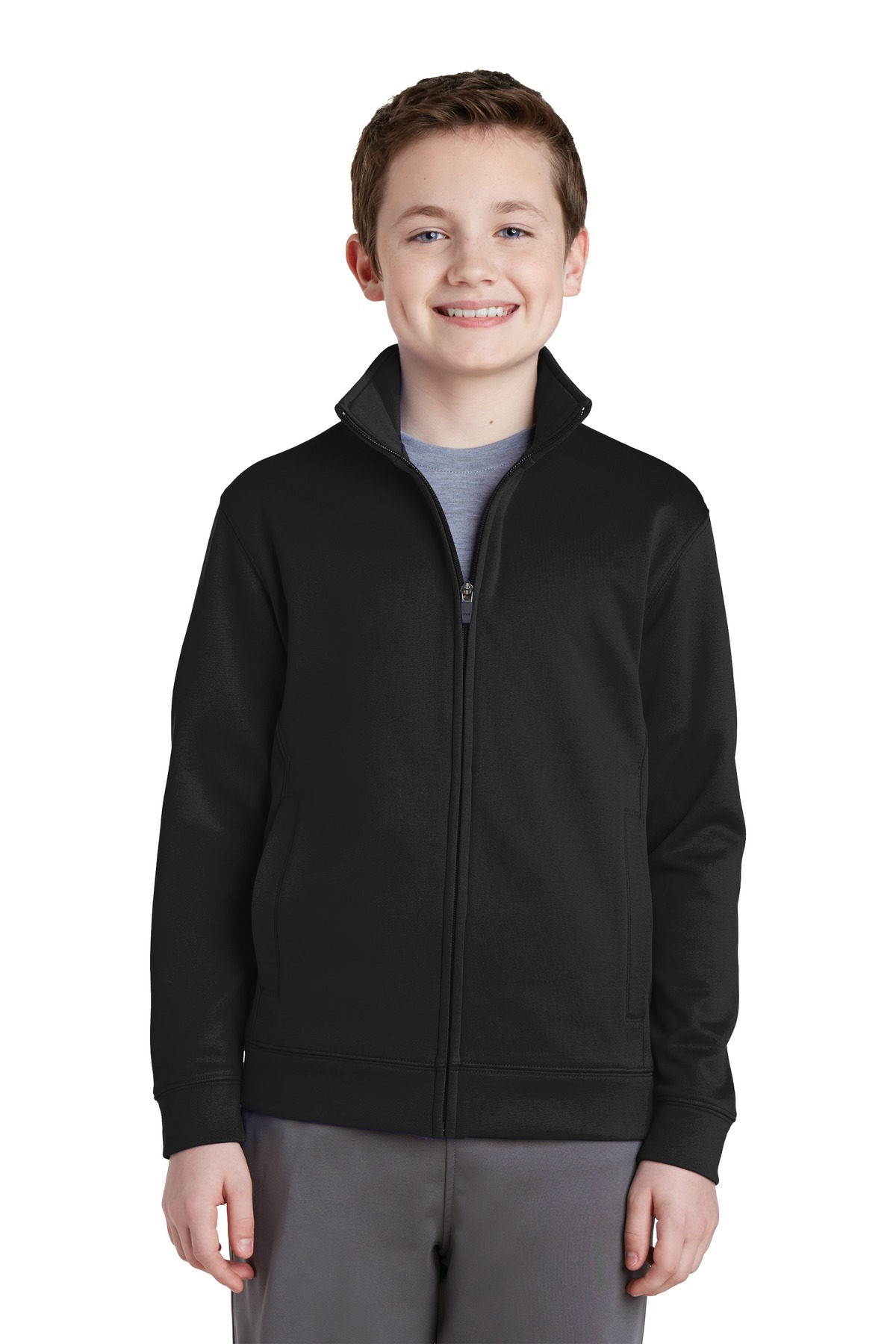 Sport-Tek ®  Youth Sport-Wick ®  Fleece Full-Zip Jacket.  YST241