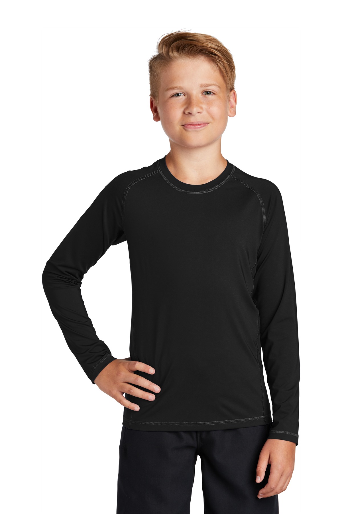 Sport-Tek  ®  Youth Long Sleeve Rashguard Tee. YST470LS