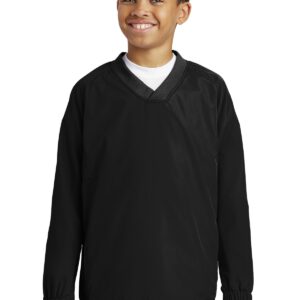 Sport-Tek ®  Youth V-Neck Raglan Wind Shirt. YST72